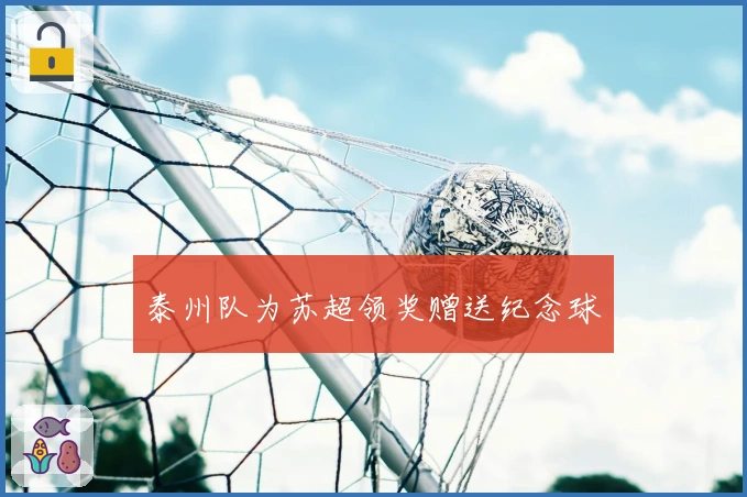 泰州队为苏超领奖赠送纪念球